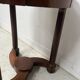 Round Empire-style side table in mahogany and veneer, 20th century