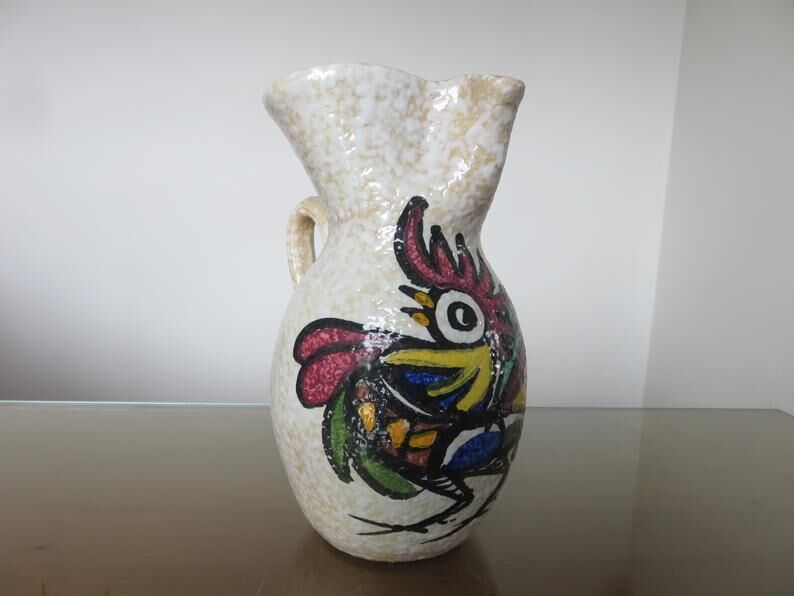 Ceramic pitcher stylized 50 60 years