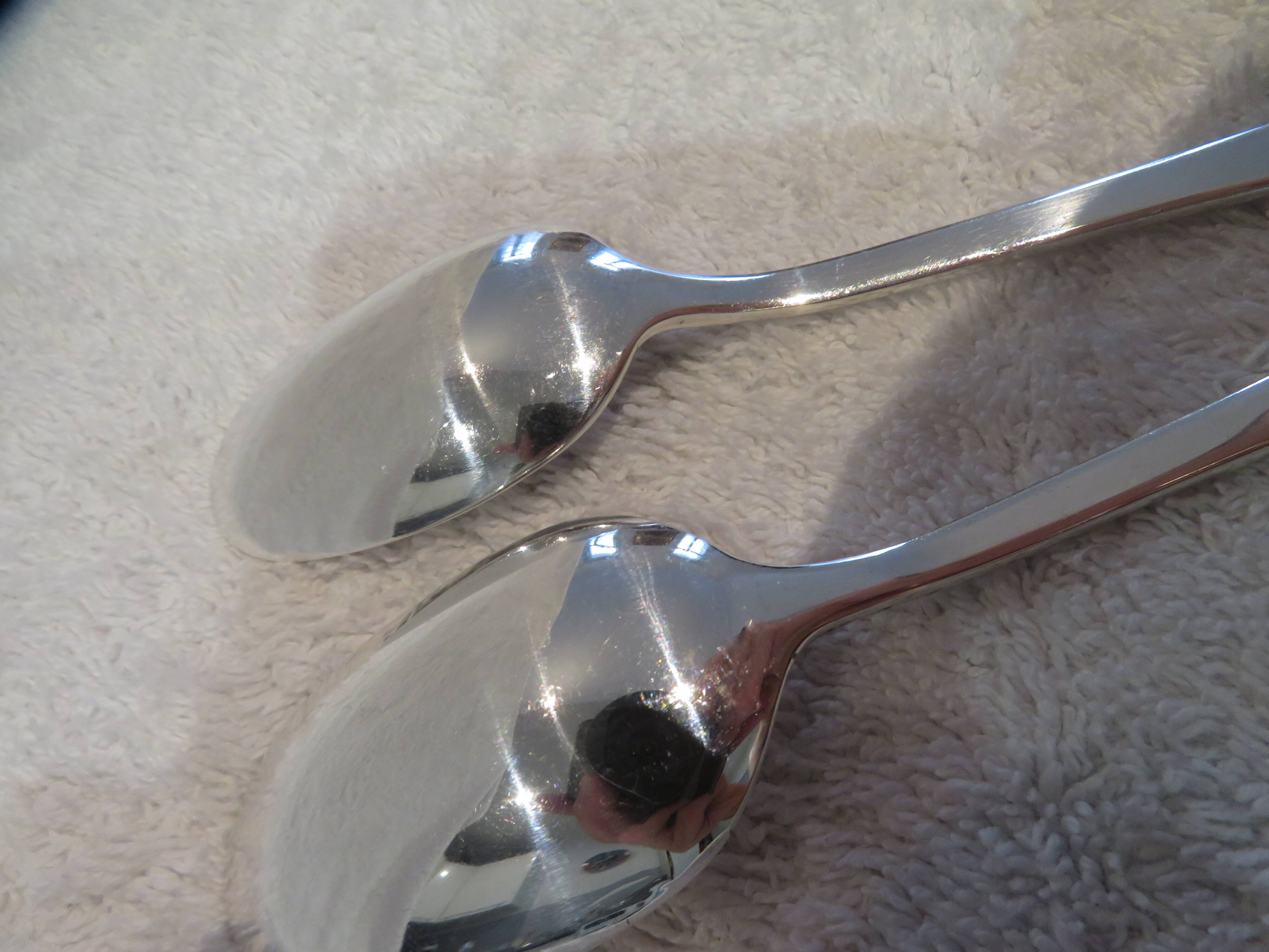 2 silver-plated teaspoons by Christofle Concorde, 13.6 cm