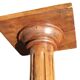 Fluted wooden column pedestal