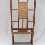 Vintage wooden wall dressing room