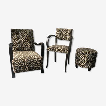 Art Deco armchair set