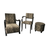 Ensemble fauteuil art déco
