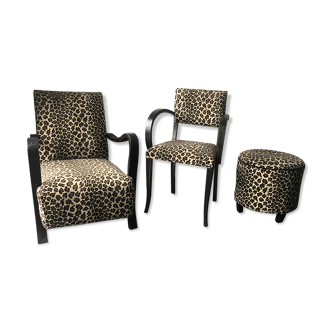 Ensemble fauteuil art déco
