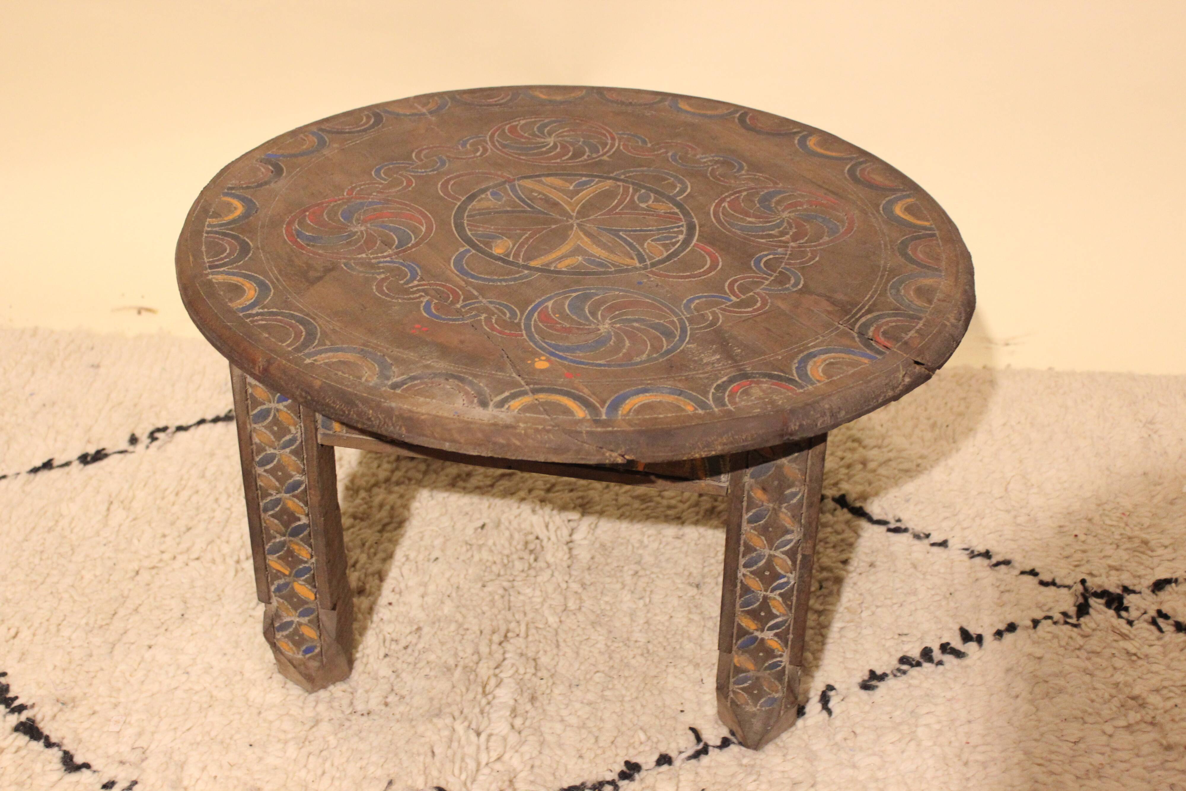 Berber wooden coffee table