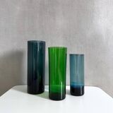 Vases midmodernes, Vase en verre vintage, intérieur des années 60