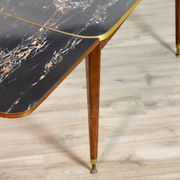 Table 4 à 6 personnes avec rallonges monte et baisse vintage 1960s