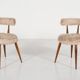 Paire de chaises cocktail scandinaves du milieu du siècle - années 1950
