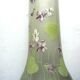 Large vase art nouveau opaque glass emaille legras: violet seedlings