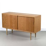 Danish Oak Sideboard by Carlo Jensen for Hundevad & Co., 1960s