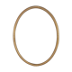 Fine old oval frame wood - gilded stucco 42x31 cm