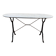 Table de bistrot en marbre ovale et fonte