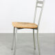 Vintage italian straw and metal chair