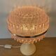 ▪️50s Pop and Modern Plastic Lamp Pink Globe and Cream Base Brand ME