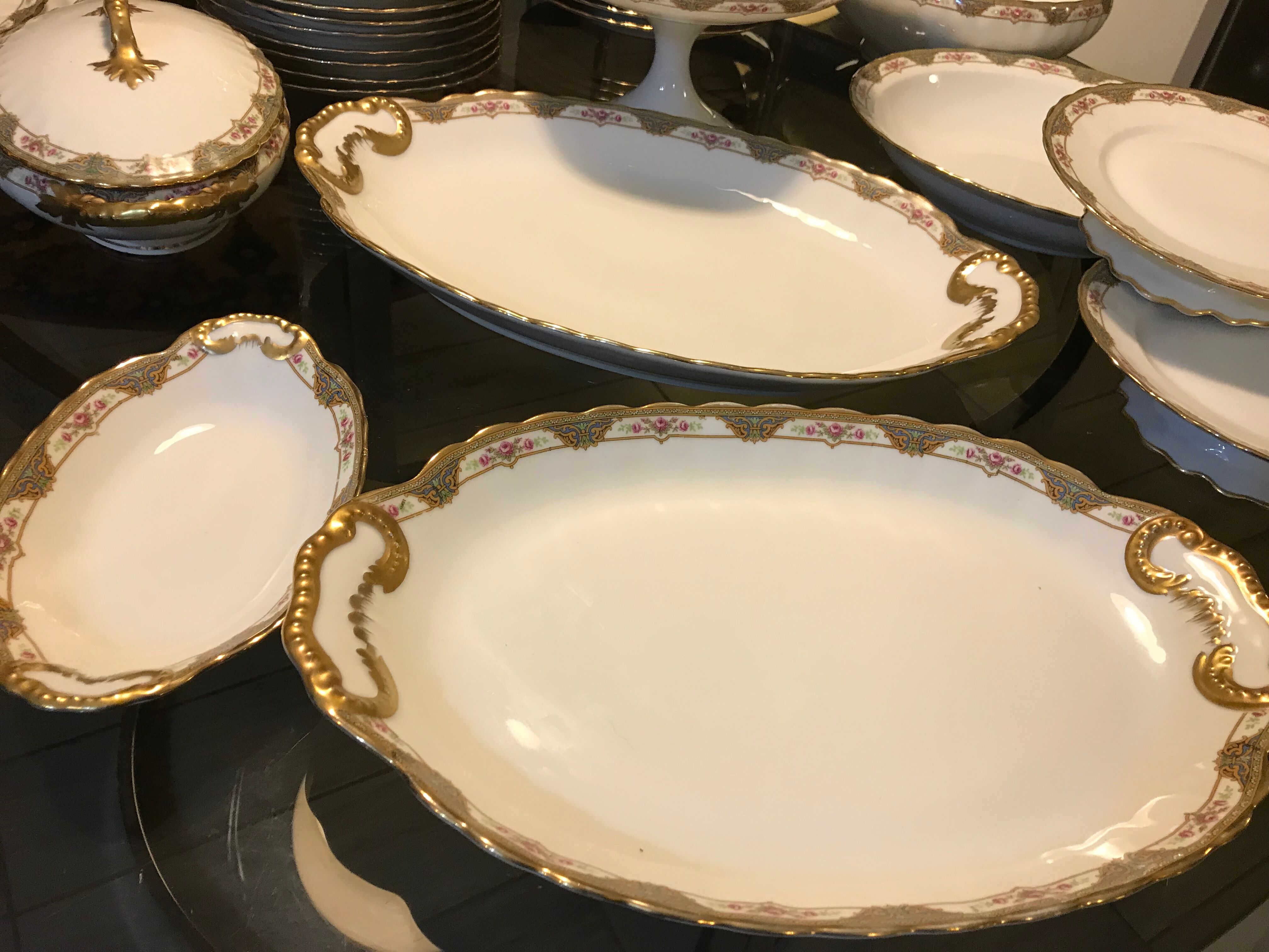 Limoges porcelain table service André François