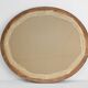 Art Deco oval gilt oak mirror, Belgium 1920s