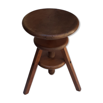 Wooden workshop stool
