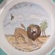 Dessert plates, old, talking theme Fables of the Fountain