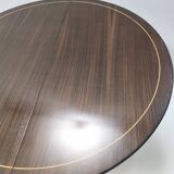 Black Walnut and Ebonized Beech Folding Table attr. to Paolo Buffa
