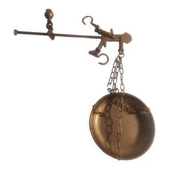 Old brass scale