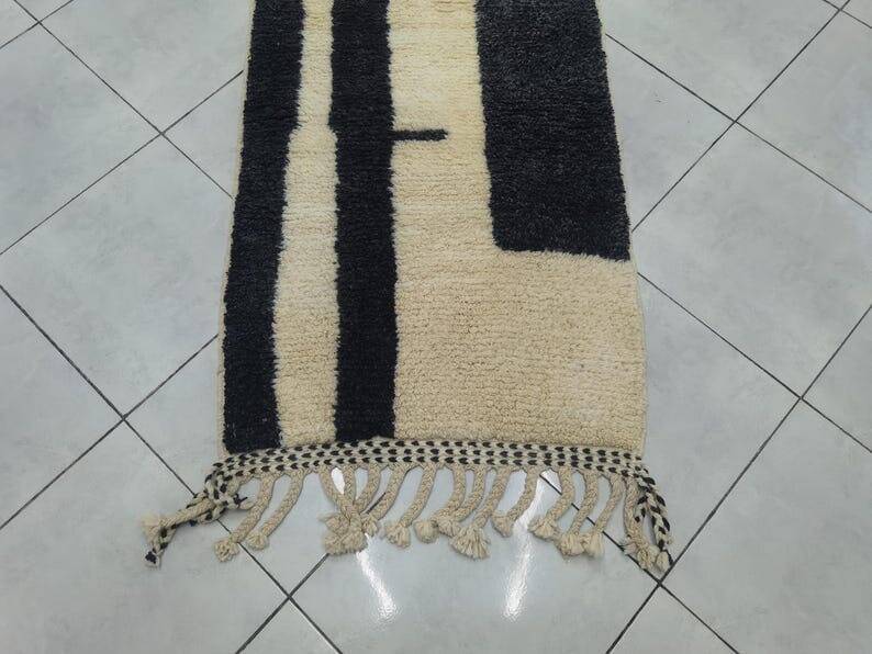 Moroccan runner rug size 75 x 300 cm