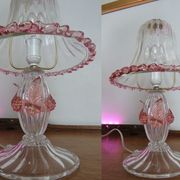 Pair of barovier and Toso (Murano) bedside lamps/table 1960s