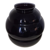 Amethyst blown glass vase art deco