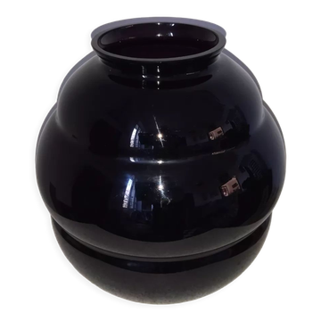 Vase verre soufflé améthyste art déco