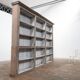 Large Antique French Painted Wooden Bookcase, 1830