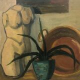 Painting painting XXth workshop sculpture still life