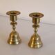 Paire de bougeoirs scandinave en laiton 1970