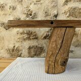 Console basse chêne brut