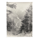 Silver gelatin photograph by Bernard Darot, mountain landscape, 20th century
