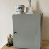 Metal pharmacy cabinet