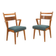 Pair of vintage Czechoslovak chairs in bent wood by Jitona, 1970s.