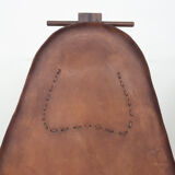 Set of two saddle leather lounge chairs, Brazil, 1960's