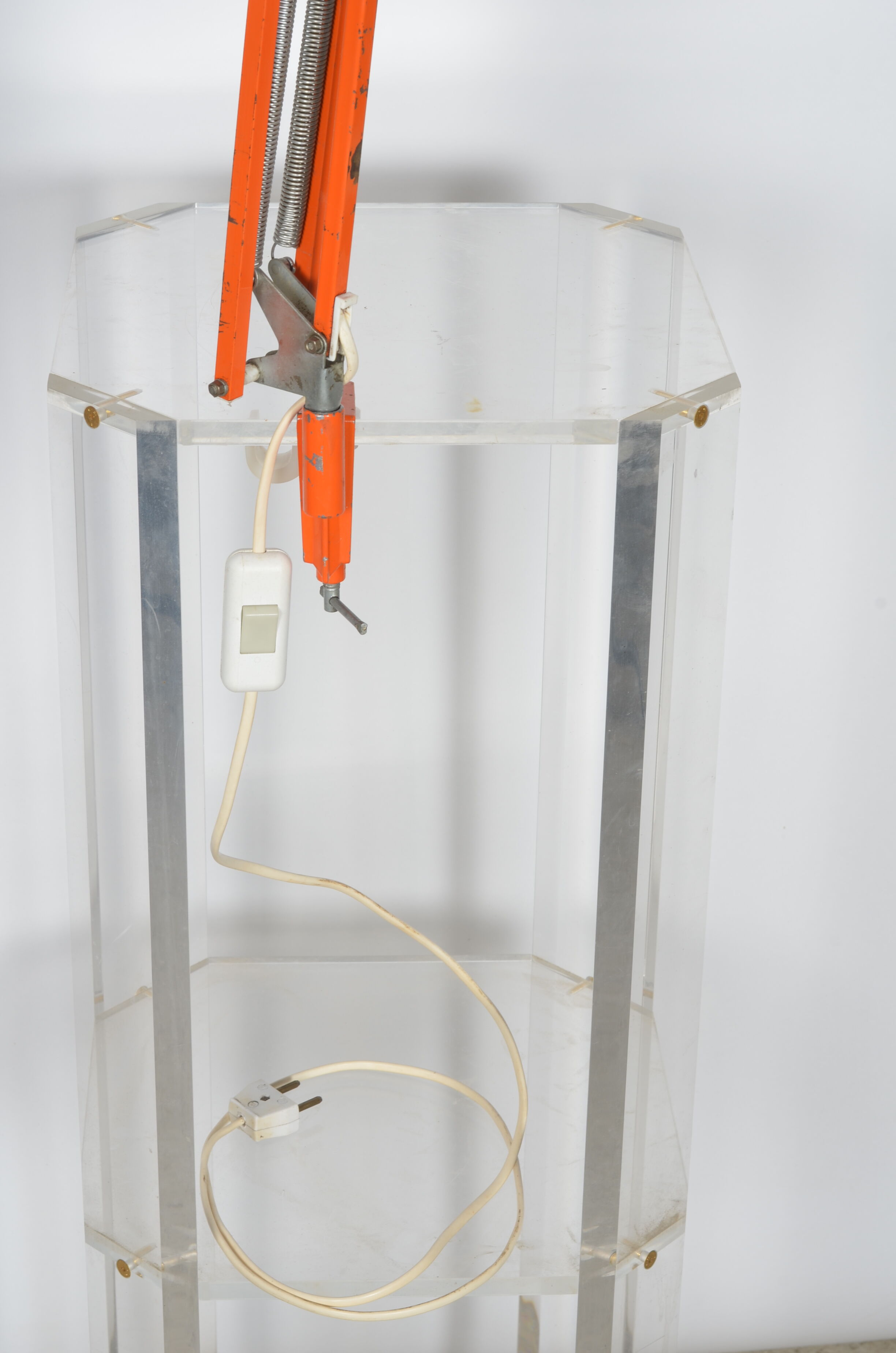 Orange architect lamp