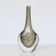 Nils Landberg black glass "Sommerso" vase Orrefors Sweden 1950