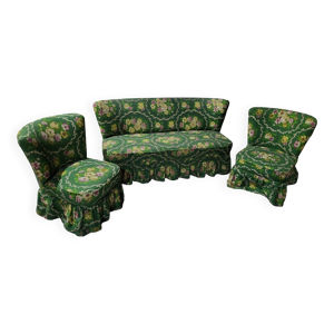 Canapé  et ses 2 fauteuils