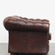 English style cowhide Chesterfield club chair