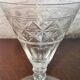 Port carafe in bohemian cut crystal and its 4 Glasses