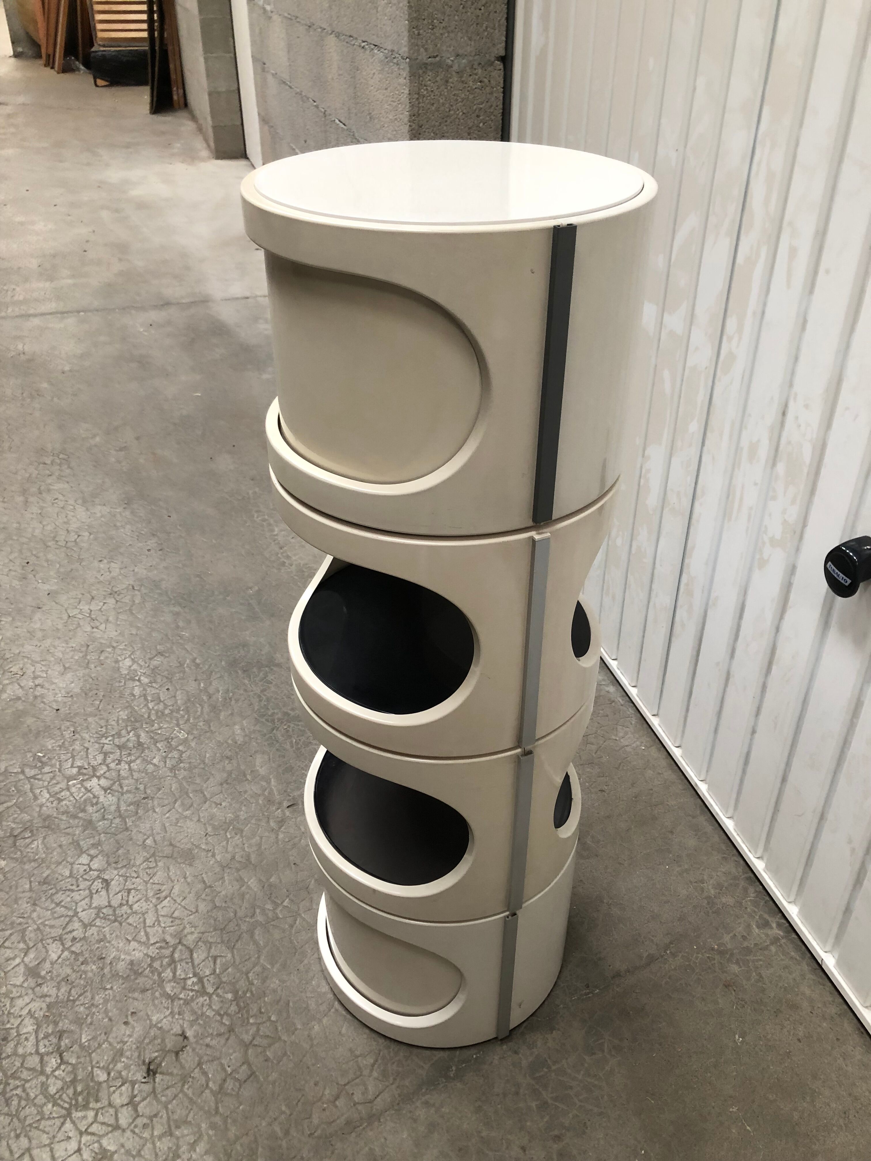 Pair of bedside tables 4 modules 1970