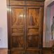 Directoire period wardrobe in solid walnut.