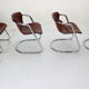 Set of 4 chairs for Cidue, 1970s, Italy