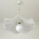 Vintage Murano lamp / swirl glass chandelier / unique hanging lamp 1980's