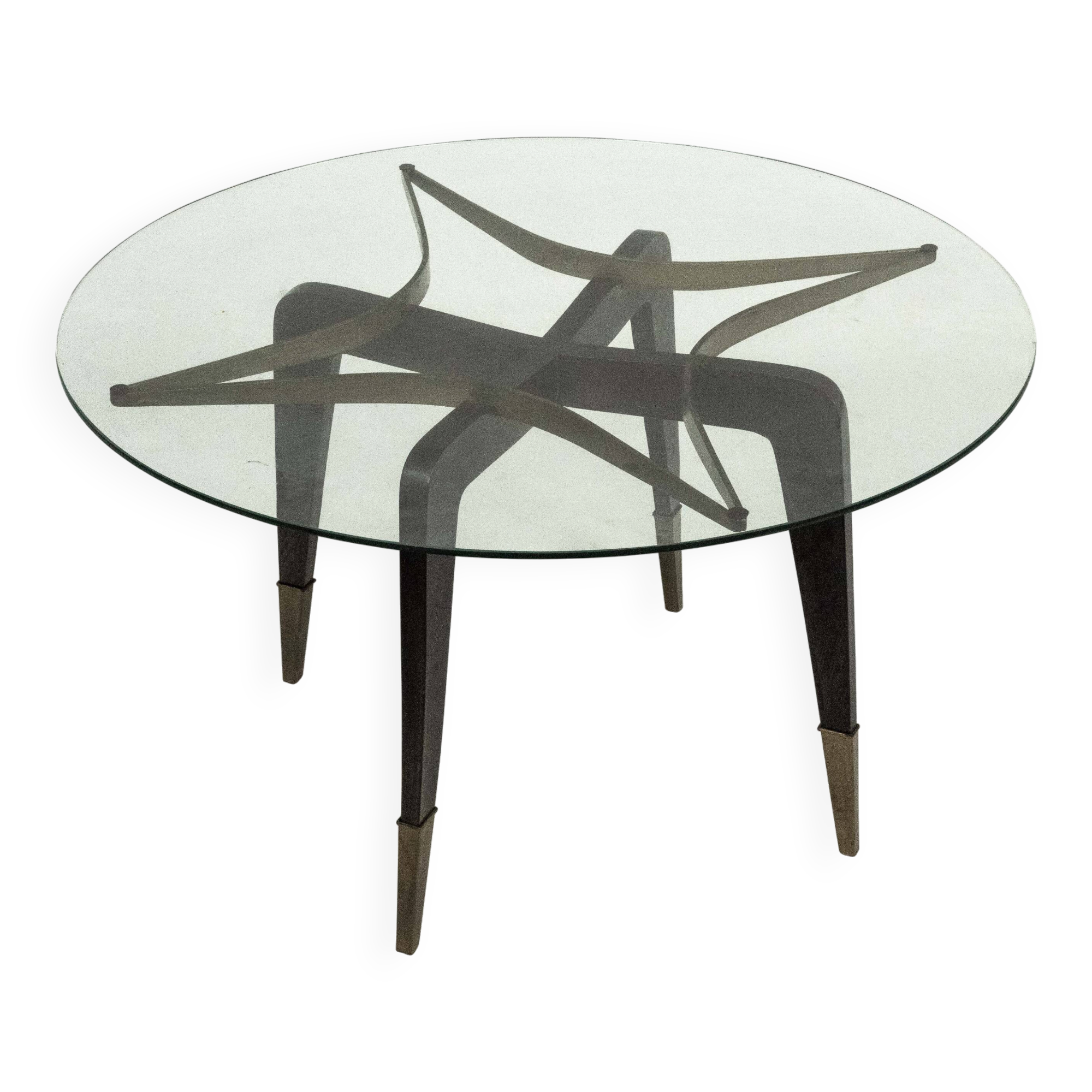 Rare mid-century round coffee table by Paolo Buffa, Italy, 1950s.