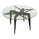 Rare mid-century round coffee table by Paolo Buffa, Italy, 1950s.