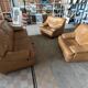 Designer leather sofa