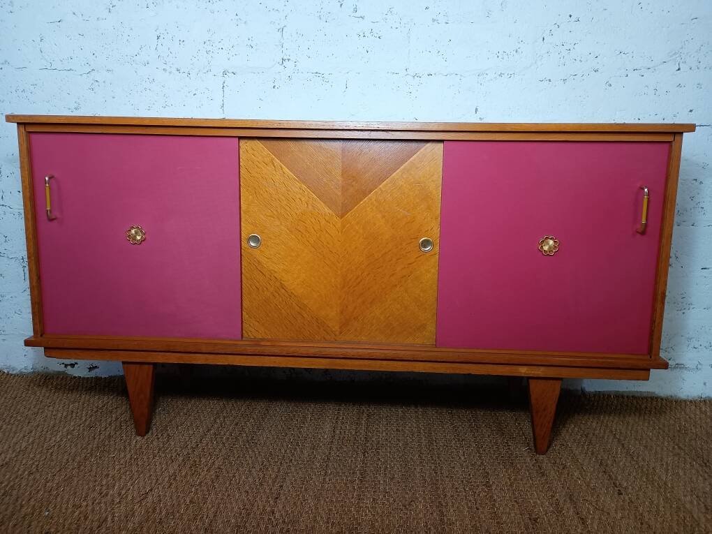 1950s enfilade with three sliding doors