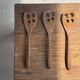 Slotted spatula, teak kitchen utensil L30 W8